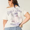 Easy Off-the-Shoulder Kittie’s Diner Graphic Tee,Easy Off-the-Shoulder Kittie’s Diner Graphic Tee