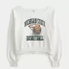 Easy Off-the-Shoulder Michigan State Graphic Sweatshirt,Easy Off-the-Shoulder Michigan State Graphic Sweatshirt