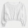 Easy Off-the-Shoulder Number Graphic Sweatshirt,Easy Off-the-Shoulder Number Graphic Sweatshirt