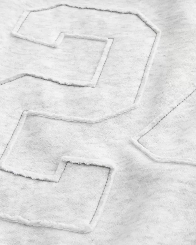 Easy Off-the-Shoulder Number Graphic Sweatshirt,Easy Off-the-Shoulder Number Graphic Sweatshirt