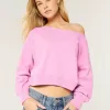 Easy Off-the-Shoulder Sweatshirt,Easy Off-the-Shoulder Sweatshirt