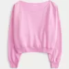 Easy Off-the-Shoulder Sweatshirt,Easy Off-the-Shoulder Sweatshirt