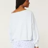 Easy Off-the-Shoulder Sweatshirt,Easy Off-the-Shoulder Sweatshirt