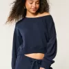 Easy Off-the-Shoulder Sweatshirt,Easy Off-the-Shoulder Sweatshirt