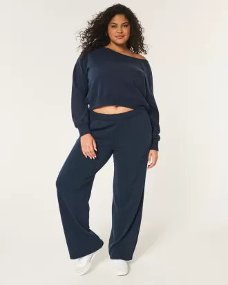 Easy Off-the-Shoulder Terry Sweatshirt,Easy Off-the-Shoulder Terry Sweatshirt