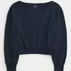 Easy Off-the-Shoulder Terry Sweatshirt,Easy Off-the-Shoulder Terry Sweatshirt
