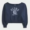 Easy Off-the-Shoulder UConn Huskies Graphic Sweatshirt,Easy Off-the-Shoulder UConn Huskies Graphic Sweatshirt