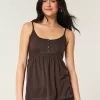 Easy Scoop Henley Babydoll Top,Easy Scoop Henley Babydoll Top