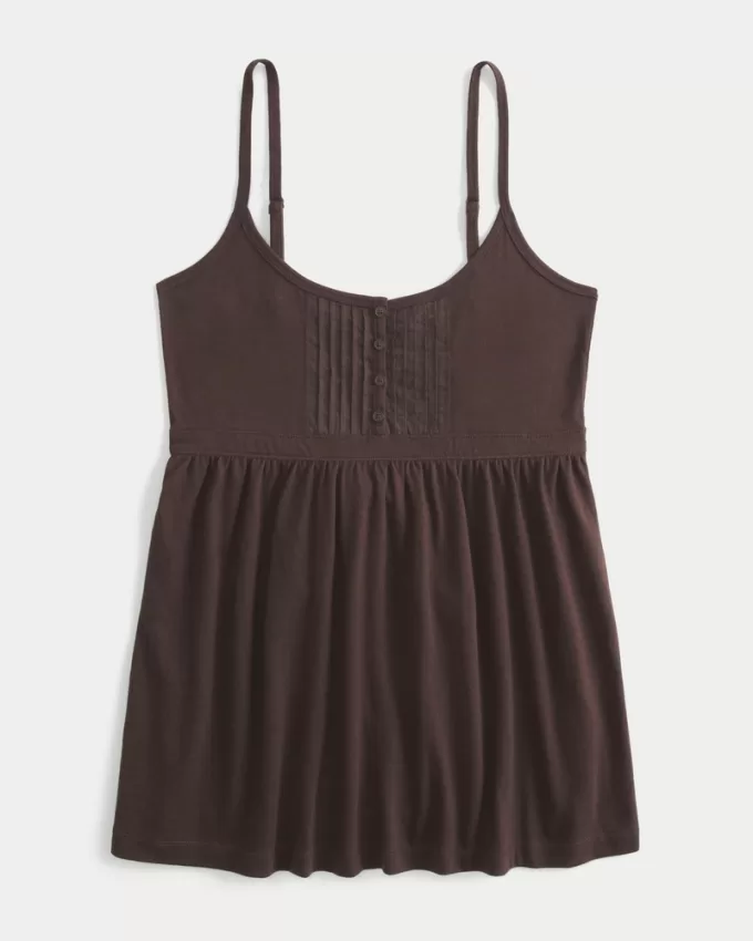 Easy Scoop Henley Babydoll Top,Easy Scoop Henley Babydoll Top