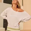 Easy Terry Off-the-Shoulder Sweatshirt,Easy Terry Off-the-Shoulder Sweatshirt