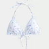 Embroidered Stitch Triangle Bikini Top,Embroidered Stitch Triangle Bikini Top