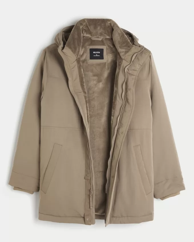 Faux Fur-Lined Parka,Faux Fur-Lined Parka