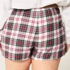 Flannel Tie Shorts,Flannel Tie Shorts