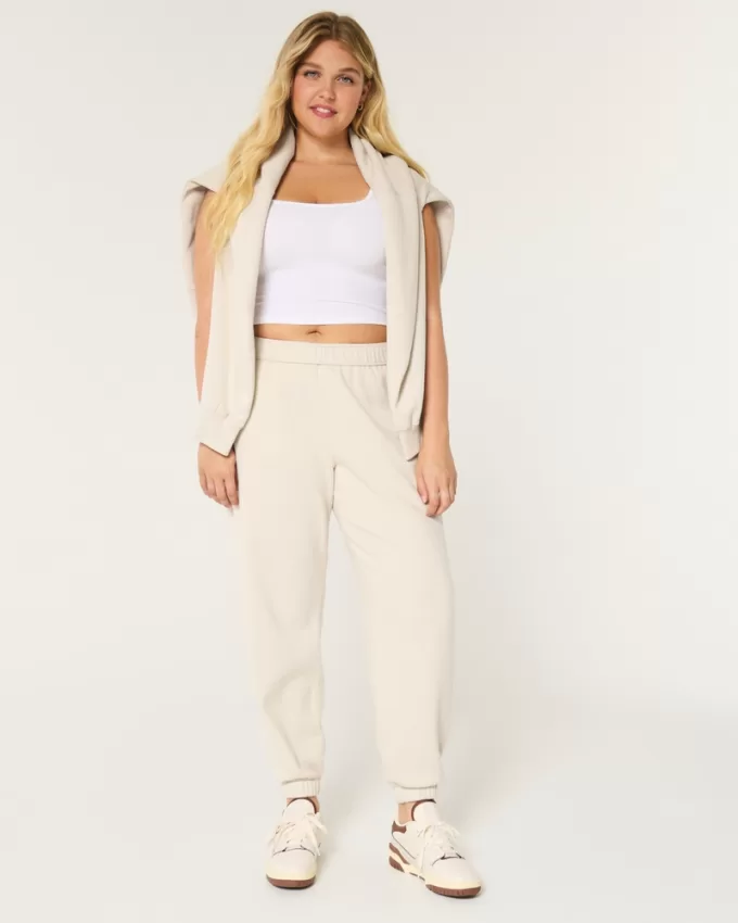 Fleece Icon Dad Joggers,Fleece Icon Dad Joggers