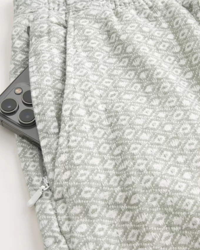 Flex-Waist Textural Woven Shorts 8″,Flex-Waist Textural Woven Shorts 8″