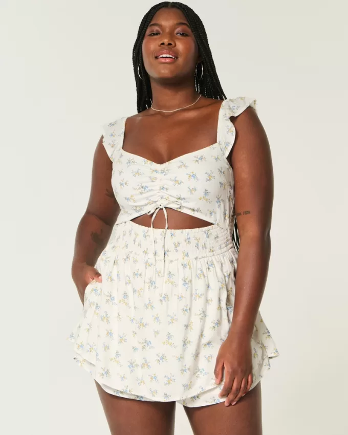 Flutter Sleeve Romper,Flutter Sleeve Romper