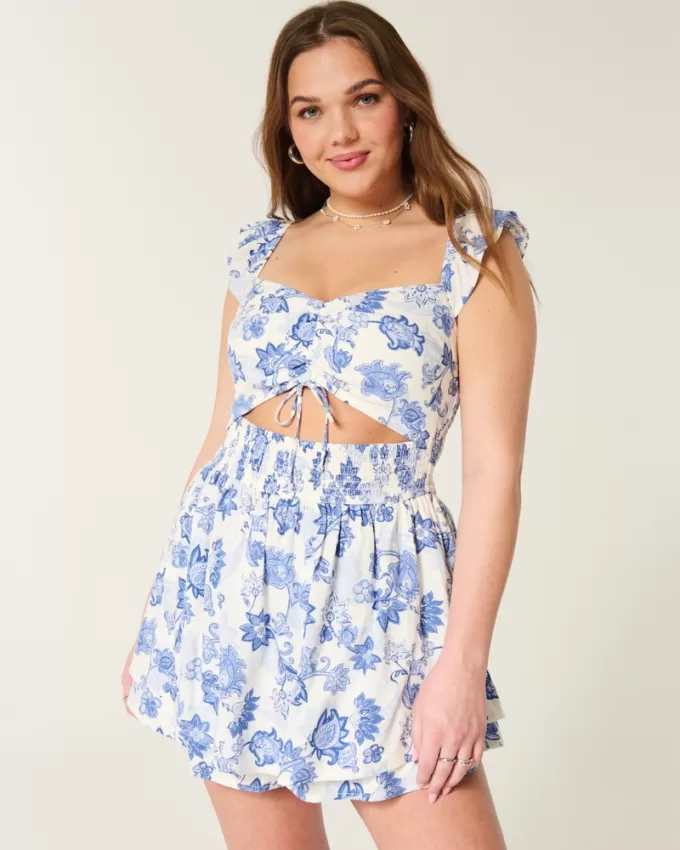 Flutter Sleeve Romper,Flutter Sleeve Romper