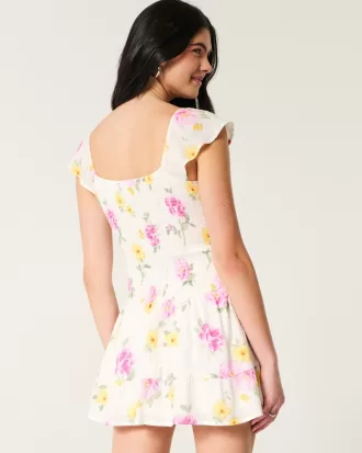 Flutter Sleeve Skort Dress,Flutter Sleeve Skort Dress