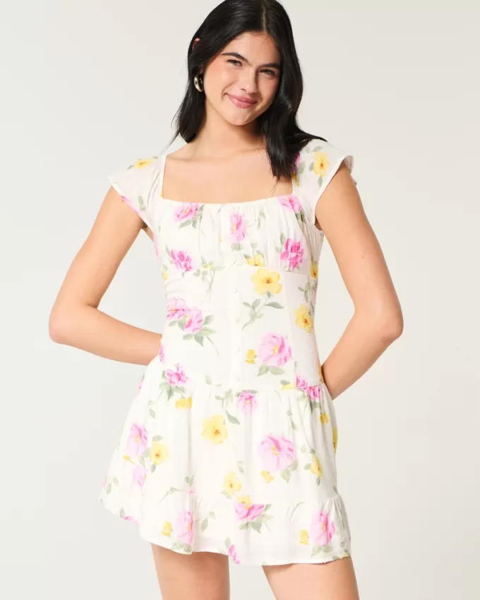 Flutter Sleeve Skort Dress,Flutter Sleeve Skort Dress