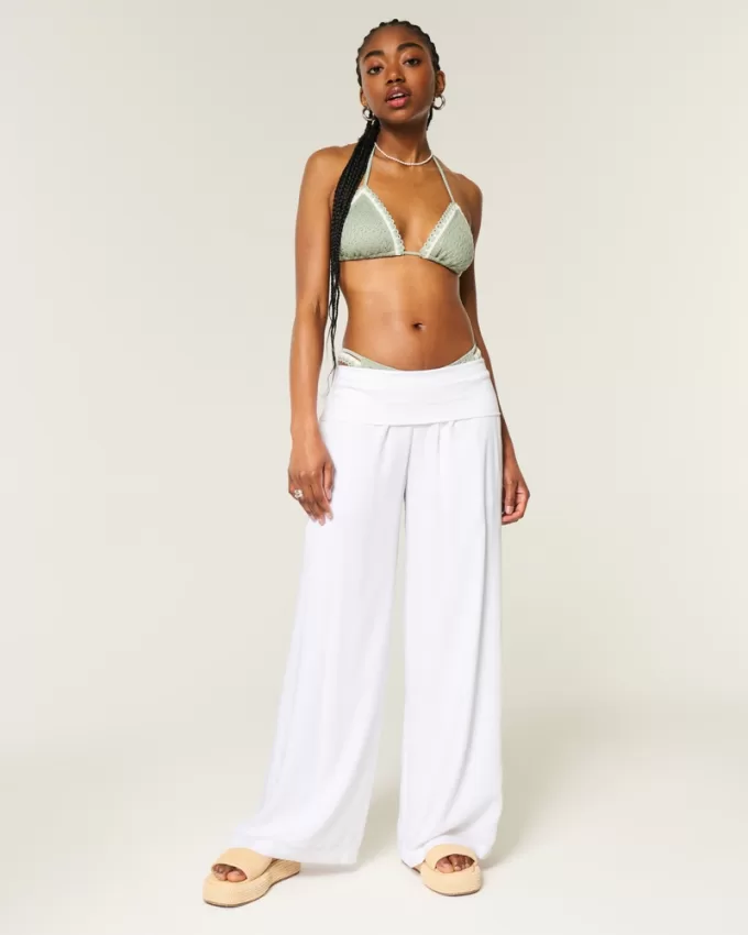 Foldover Waist Super Baggy Pants,Foldover Waist Super Baggy Pants