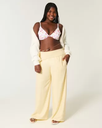 Foldover Waist Super Baggy Pants,Foldover Waist Super Baggy Pants