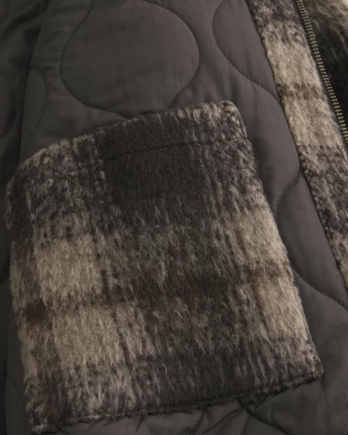 Fuzzy Plaid Shacket,Fuzzy Plaid Shacket