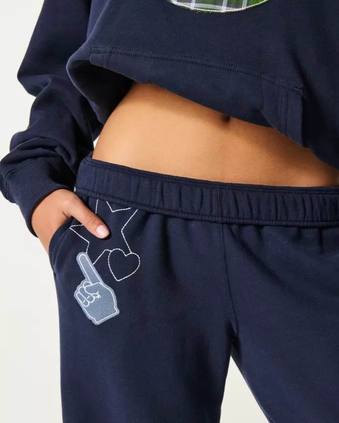 Gameday Graphic Wide-Leg Sweatpants,Gameday Graphic Wide-Leg Sweatpants