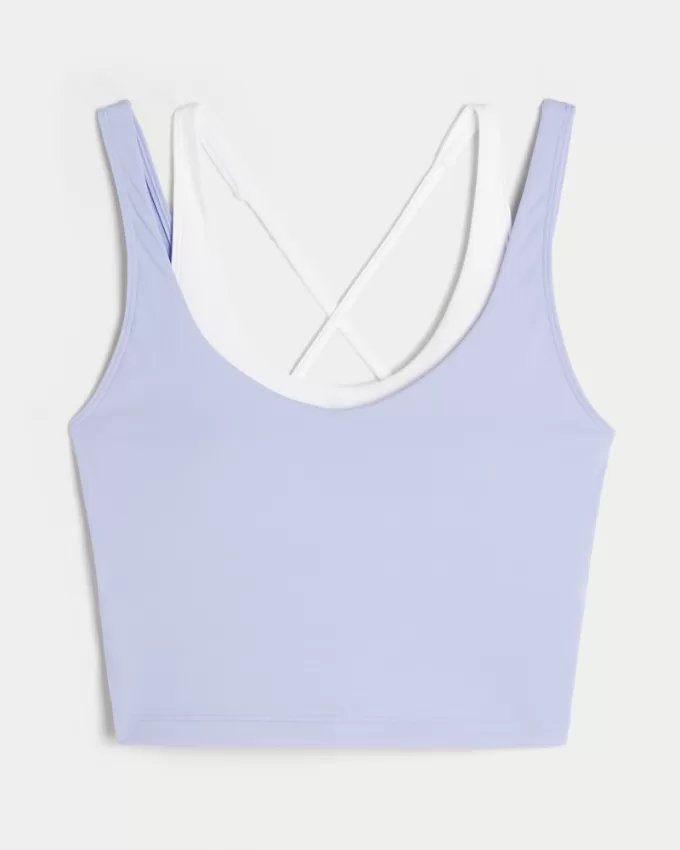 Gilly Hicks Active Boost Layered Plunge Tank,Gilly Hicks Active Boost Layered Plunge Tank