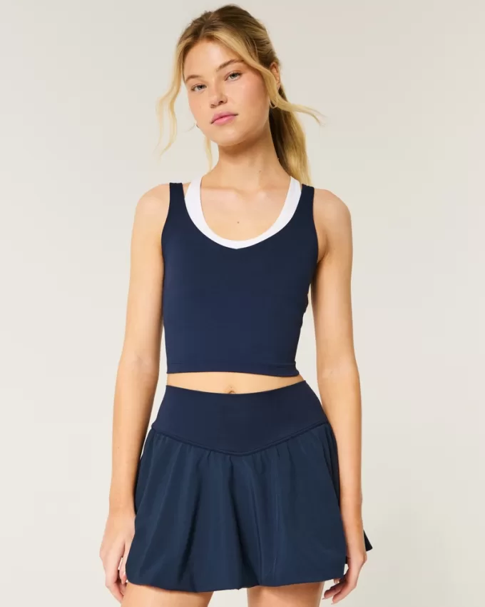 Gilly Hicks Active Boost Layered Plunge Tank,Gilly Hicks Active Boost Layered Plunge Tank