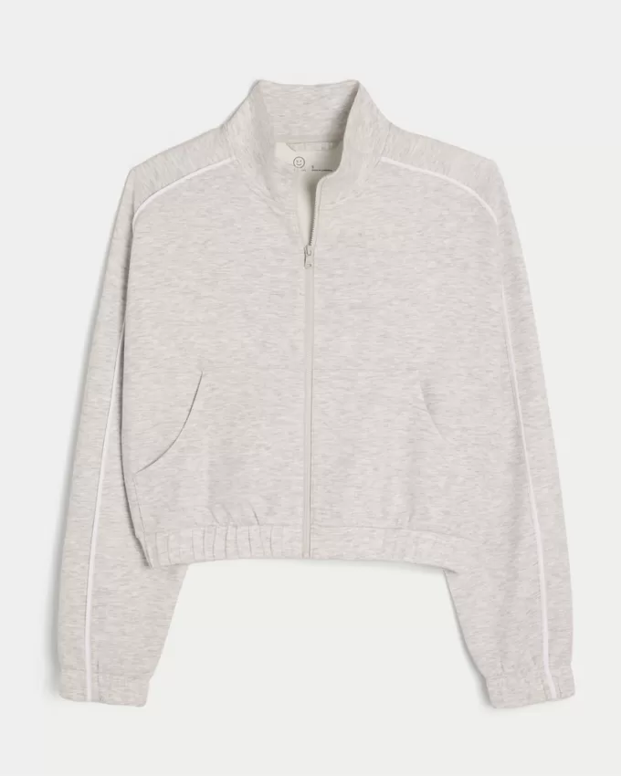 Gilly Hicks Active Cooldown Crop Track Jacket,Gilly Hicks Active Cooldown Crop Track Jacket