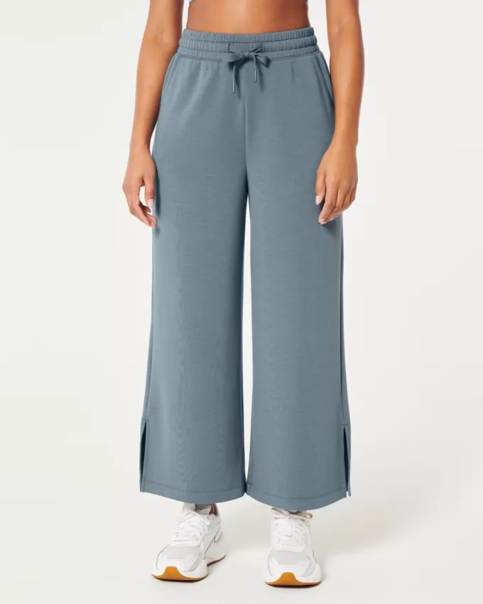 Gilly Hicks Active Cooldown Crop Wide-Leg Pants,Gilly Hicks Active Cooldown Crop Wide-Leg Pants