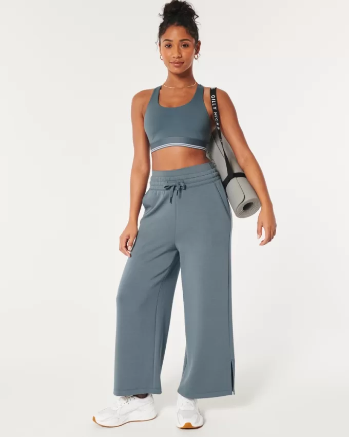 Gilly Hicks Active Cooldown Crop Wide-Leg Pants,Gilly Hicks Active Cooldown Crop Wide-Leg Pants