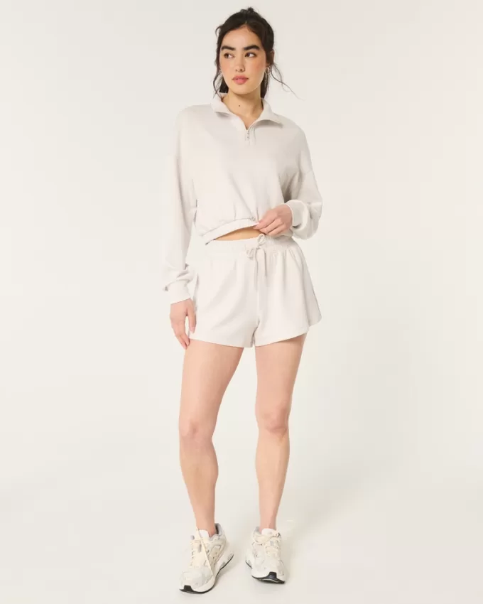 Gilly Hicks Active Cooldown Quarter-Zip Top,Gilly Hicks Active Cooldown Quarter-Zip Top