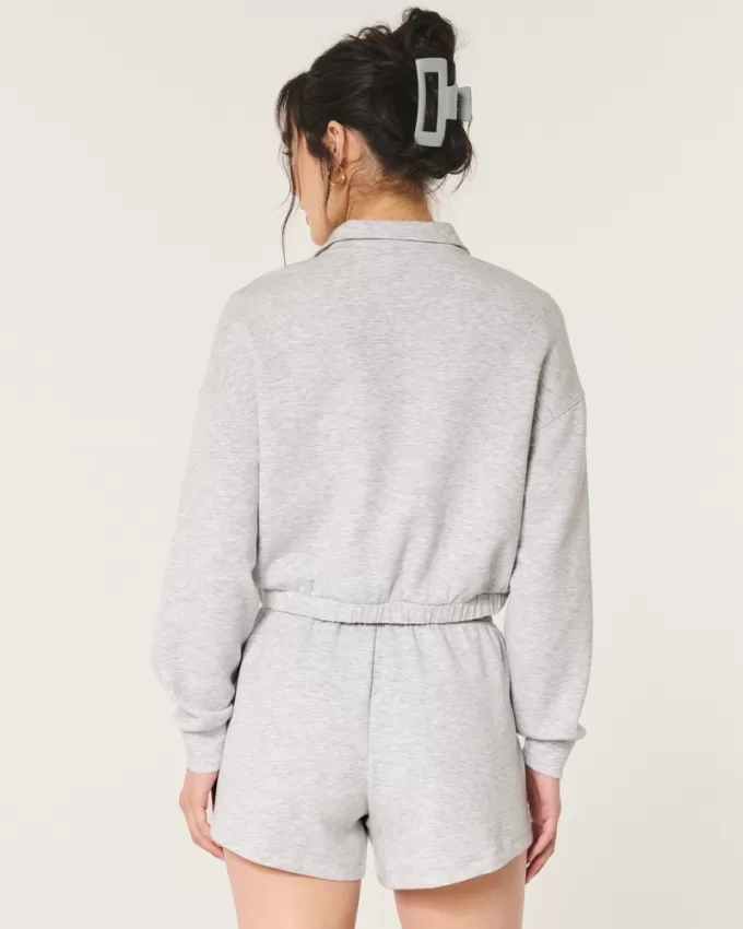 Gilly Hicks Active Cooldown Quarter-Zip Top,Gilly Hicks Active Cooldown Quarter-Zip Top