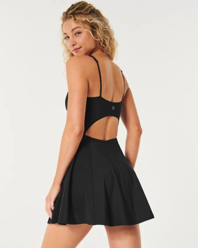 Gilly Hicks Active Cutout Back Skater Dress,Gilly Hicks Active Cutout Back Skater Dress