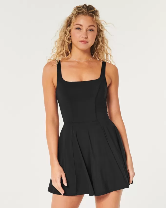 Gilly Hicks Active Cutout Back Skater Dress,Gilly Hicks Active Cutout Back Skater Dress
