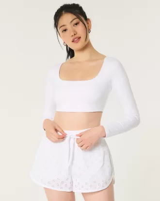 Gilly Hicks Active Eyelet Shorts,Gilly Hicks Active Eyelet Shorts