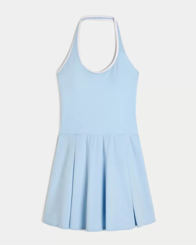 Gilly Hicks Active Pleated Halter Dress,Gilly Hicks Active Pleated Halter Dress