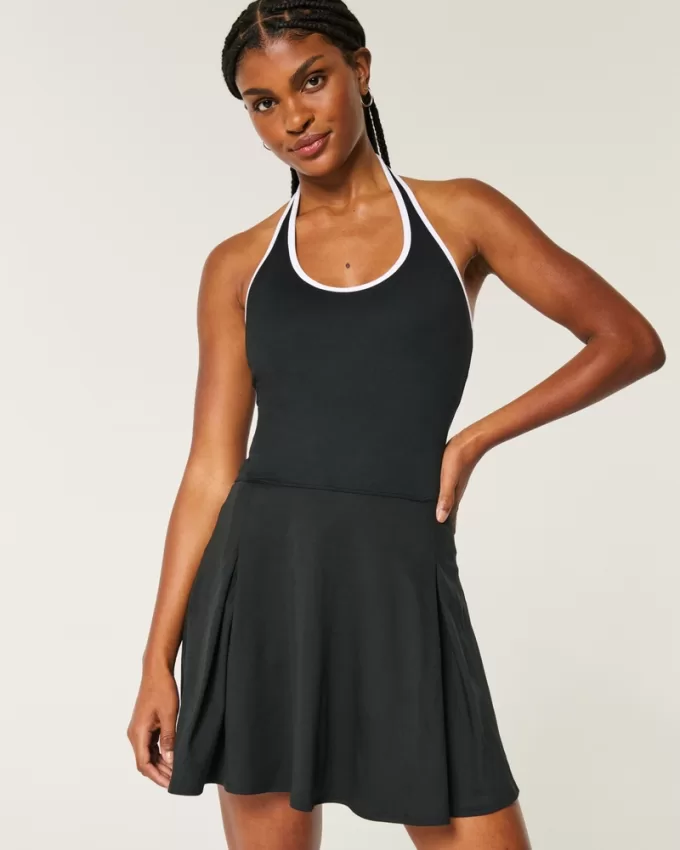Gilly Hicks Active Pleated Halter Dress,Gilly Hicks Active Pleated Halter Dress