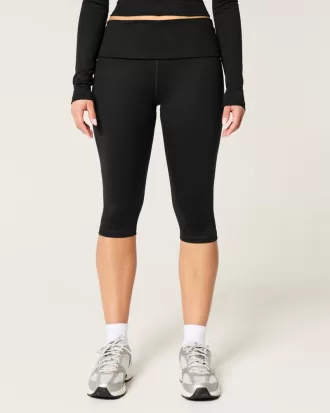 Gilly Hicks Active Recharge Foldover Waist Capri Pants,Gilly Hicks Active Recharge Foldover Waist Capri Pants