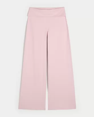 Gilly Hicks Active Recharge Foldover Waist Wide-Leg Pants,Gilly Hicks Active Recharge Foldover Waist Wide-Leg Pants