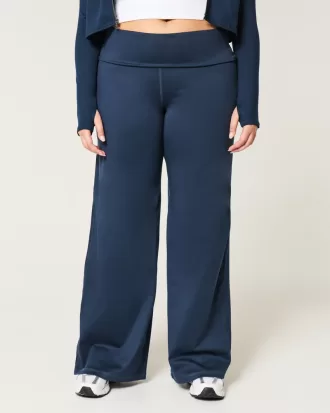 Gilly Hicks Active Recharge Foldover Waist Wide-Leg Pants,Gilly Hicks Active Recharge Foldover Waist Wide-Leg Pants