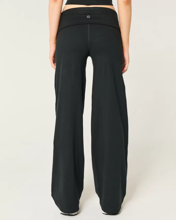 Gilly Hicks Active Recharge Foldover Waist Wide-Leg Pants,Gilly Hicks Active Recharge Foldover Waist Wide-Leg Pants