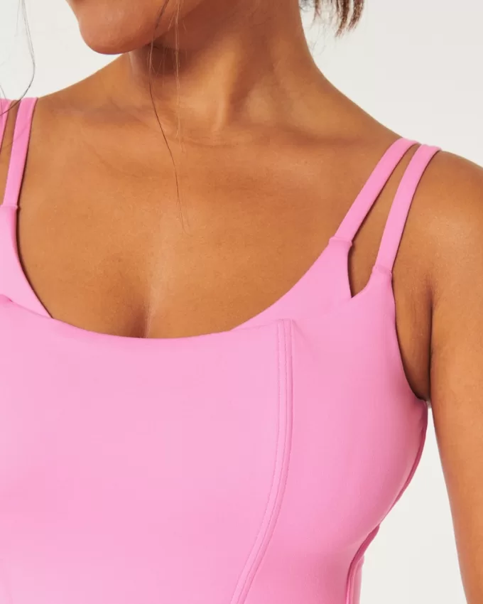 Gilly Hicks Active Recharge Layered Corset Top,Gilly Hicks Active Recharge Layered Corset Top