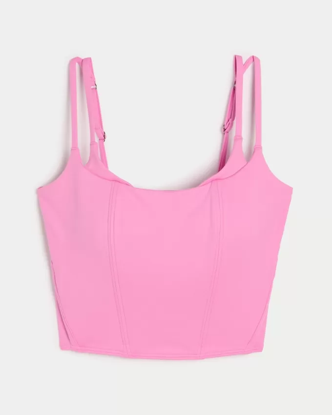 Gilly Hicks Active Recharge Layered Corset Top,Gilly Hicks Active Recharge Layered Corset Top