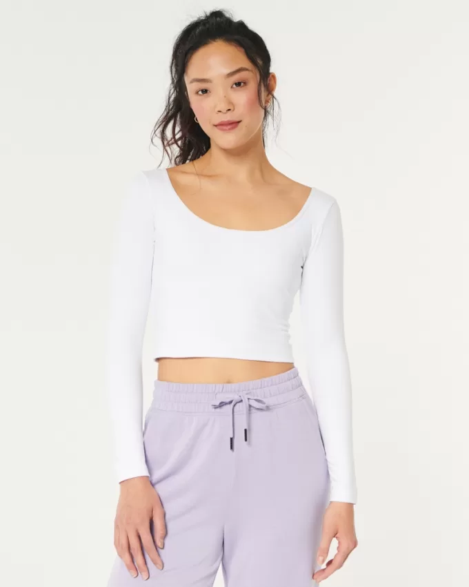 Gilly Hicks Active Recharge Long-Sleeve Top,Gilly Hicks Active Recharge Long-Sleeve Top