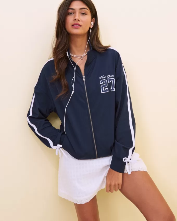 Gilly Hicks Active Recharge New York Graphic Track Jacket,Gilly Hicks Active Recharge New York Graphic Track Jacket