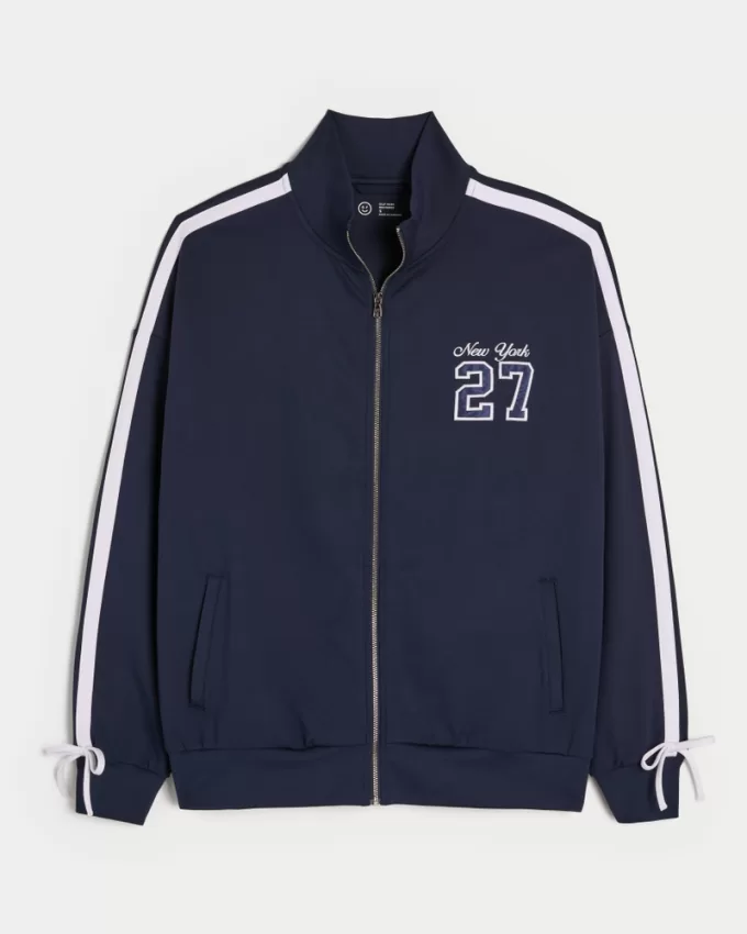 Gilly Hicks Active Recharge New York Graphic Track Jacket,Gilly Hicks Active Recharge New York Graphic Track Jacket