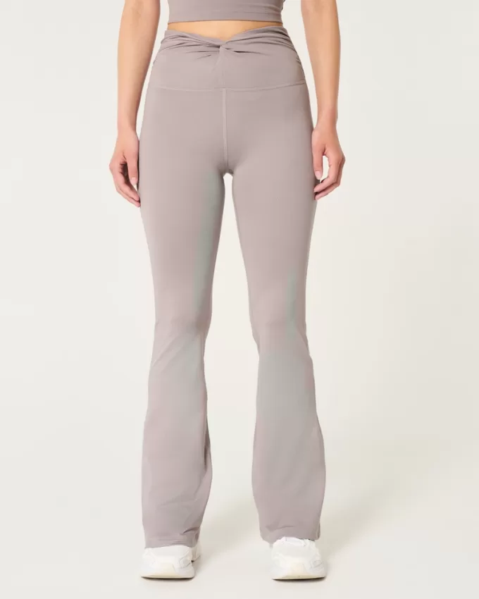 Gilly Hicks Active Recharge Twist-Front Flare Leggings,Gilly Hicks Active Recharge Twist-Front Flare Leggings