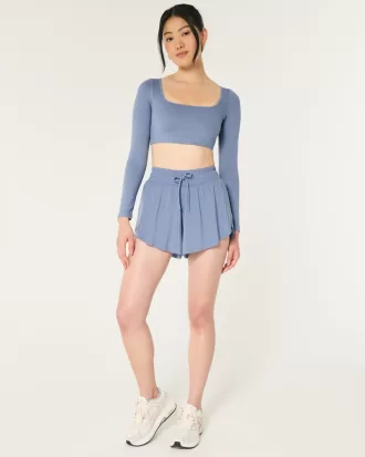 Gilly Hicks Active Recharge Ultra-Crop Long-Sleeve Top,Gilly Hicks Active Recharge Ultra-Crop Long-Sleeve Top